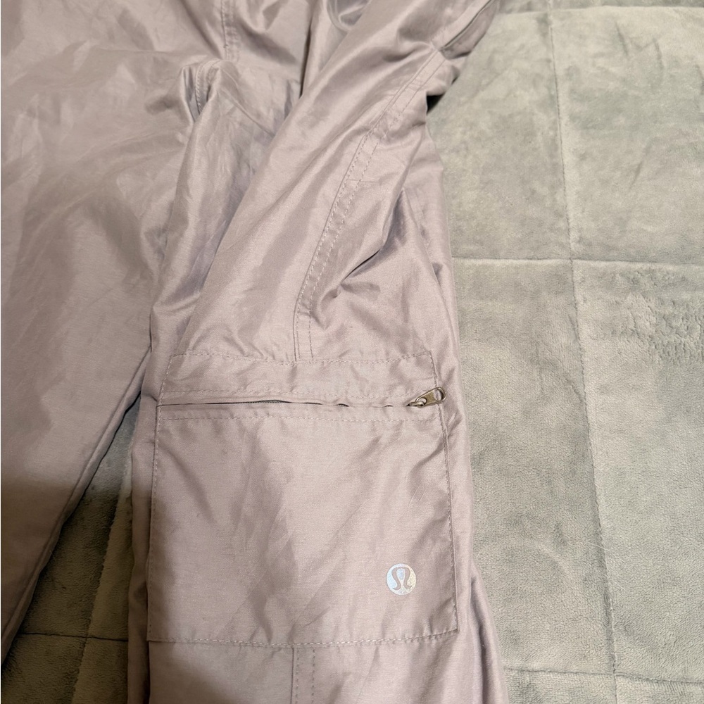 lululemon athletica Cropped Wide-Leg Pants in Dusty Mauve Grey - Picture 2 of 2